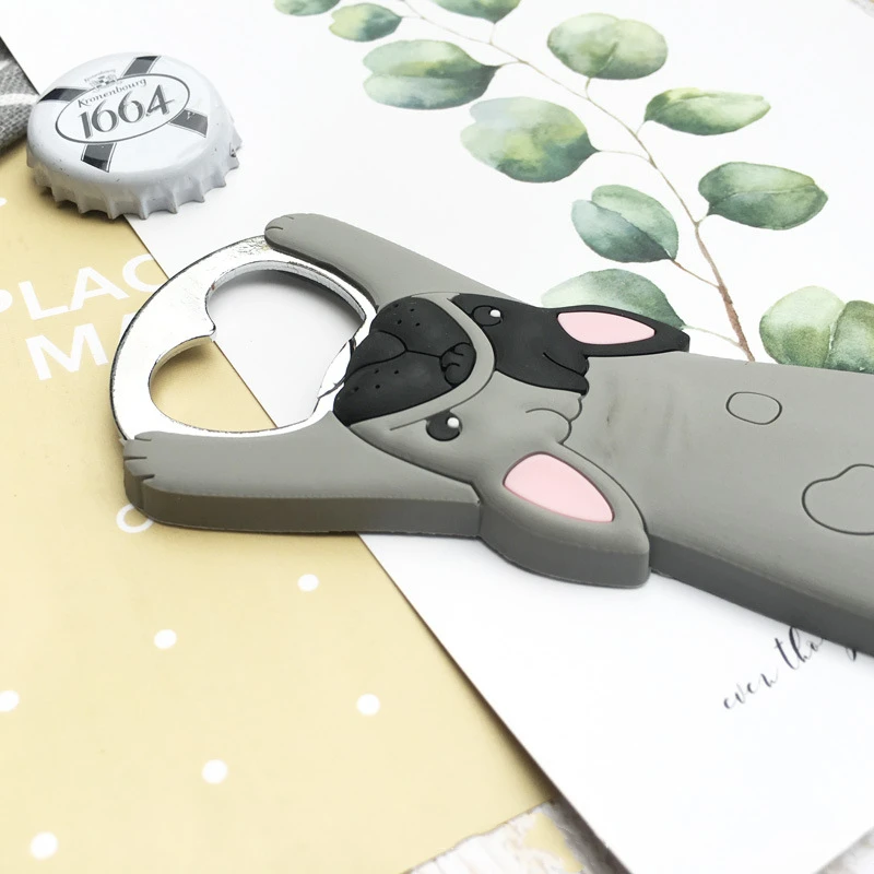 Magnetic Refrigerator Bottle Opener Cartoon Cat Dog Beer Bottle Opener Cat Fridge Magnets Kitchen Bar Tools Home Decoration