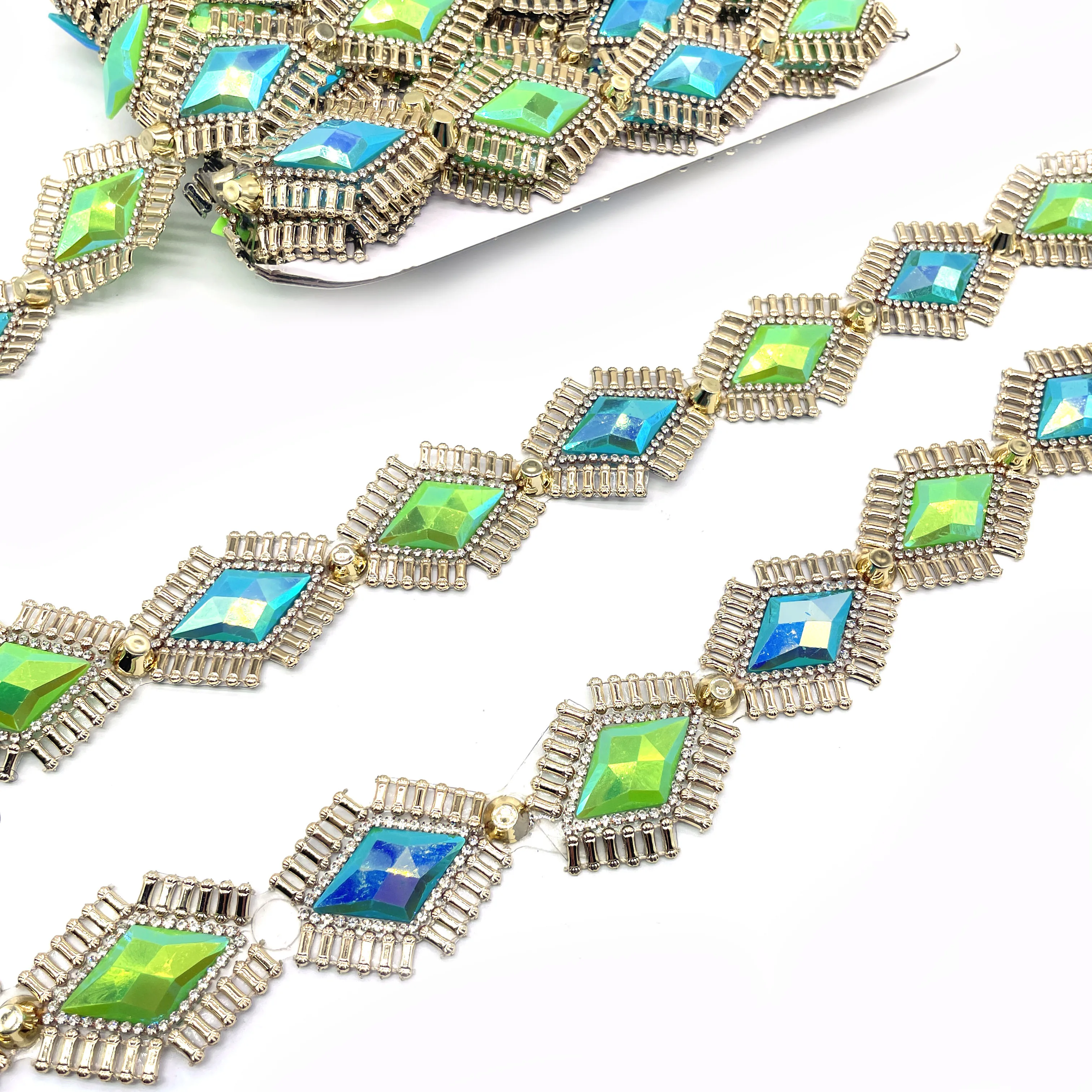 2025 Trinidad Carnival Samba Dressing Decorative Crystal Rhinestones Hot Fix Rhinestone Appliques Trims for Shoes Garments Bags