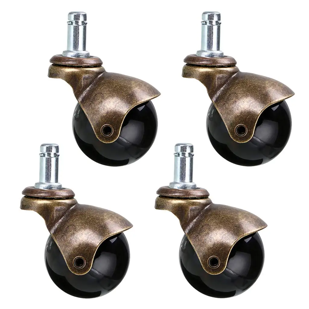 DLPO 4pcs 360 degrees swivel furniture castor  universal ball  low-noise caster wheel