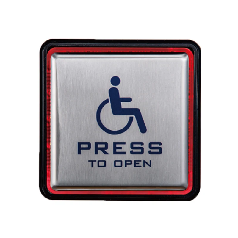 Yoursensor(YS411-RGB)Push door opening care for disabled people wired disabled switch LED type use for toilet