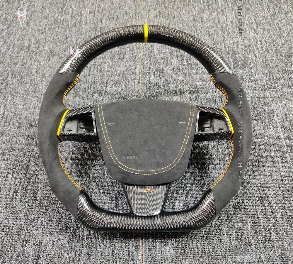 Steering wheel trims Private custom 09-14 CTS-v2 carbon fiber steering wheels for cadillac CTS-V2 /Available for all car models