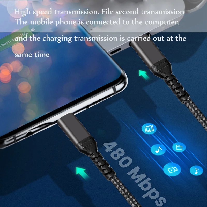 High Quality USB3.1 Type C To Type-c Data Cable PD 20V 5A 100W Fast Charging USB Cable for MacBook Phone