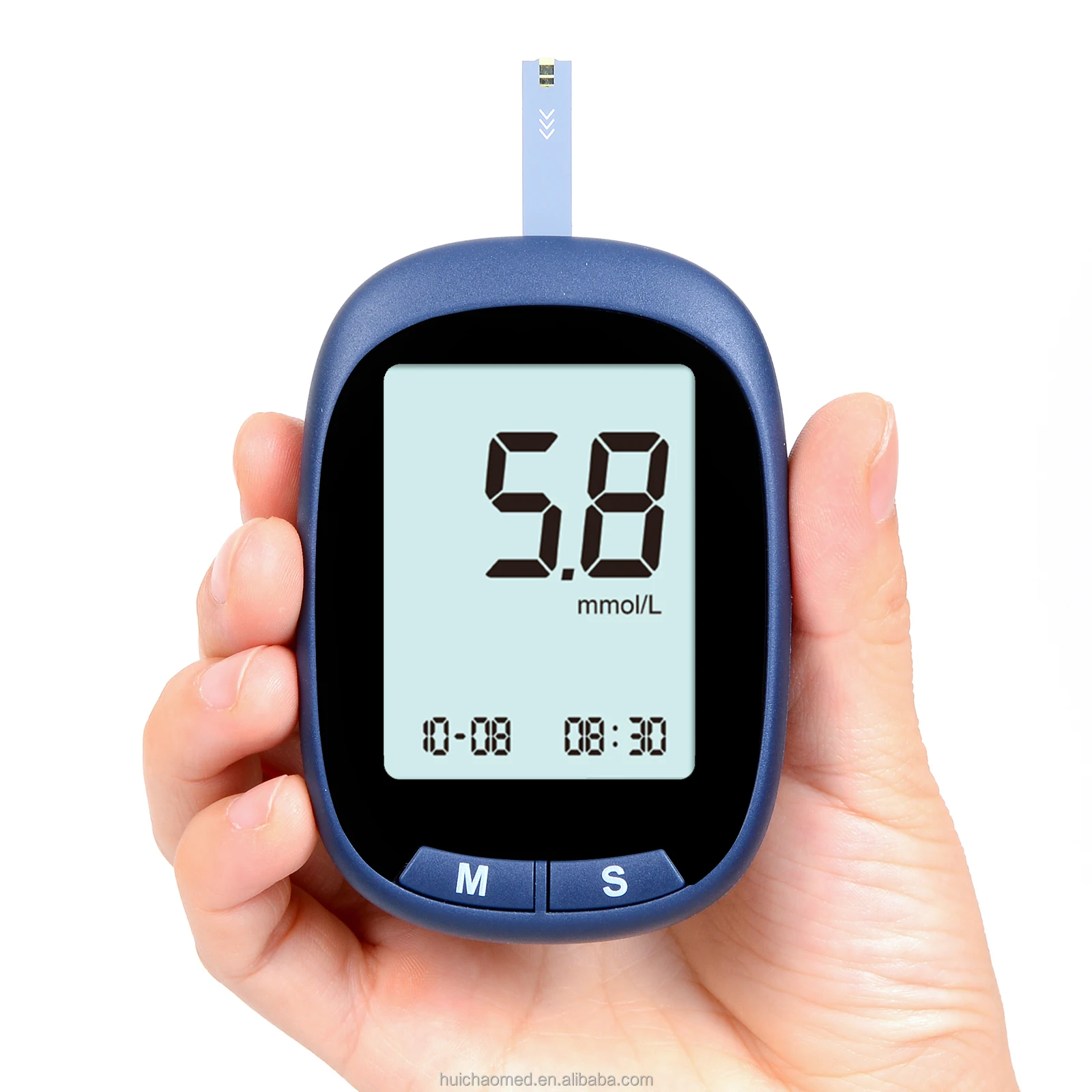 Home Care Safety Lcd Screen Blood Glucose Monitor Machine Glucose Meter With CE Certificate
