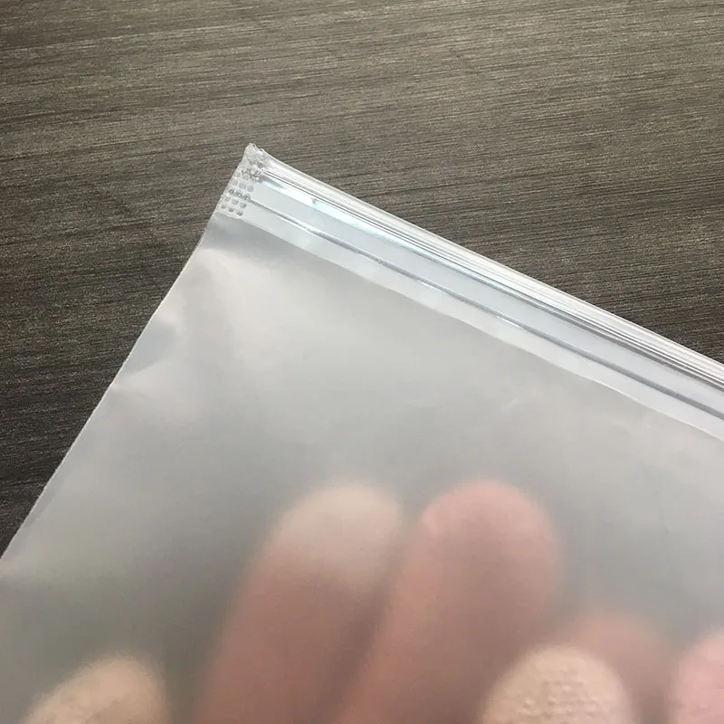 Wholesale thick frosted ziplock bag clothes for clothes/T-shirt/gift storage plastic bag with logo multi inch