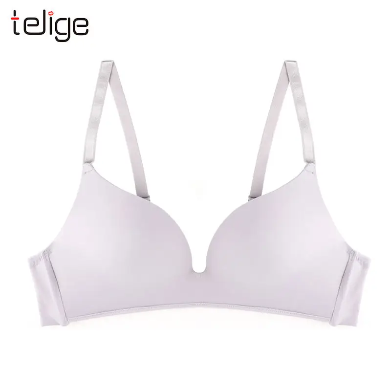 New Fashion Soft Solid Color Underwear Women Wireless Seamless Daily Bra