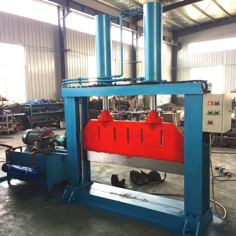 XQL-80 Automatic hydraulic natural rubber cutting machine,single knife natural rubber cutting machinery