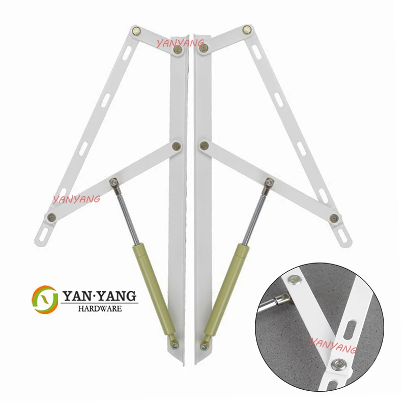 Yanyang white 25 inch Furniture Hydraulic Hinge 90cm-150cm Sofa Storage Box Gas Lift Up Lifting Mechanism