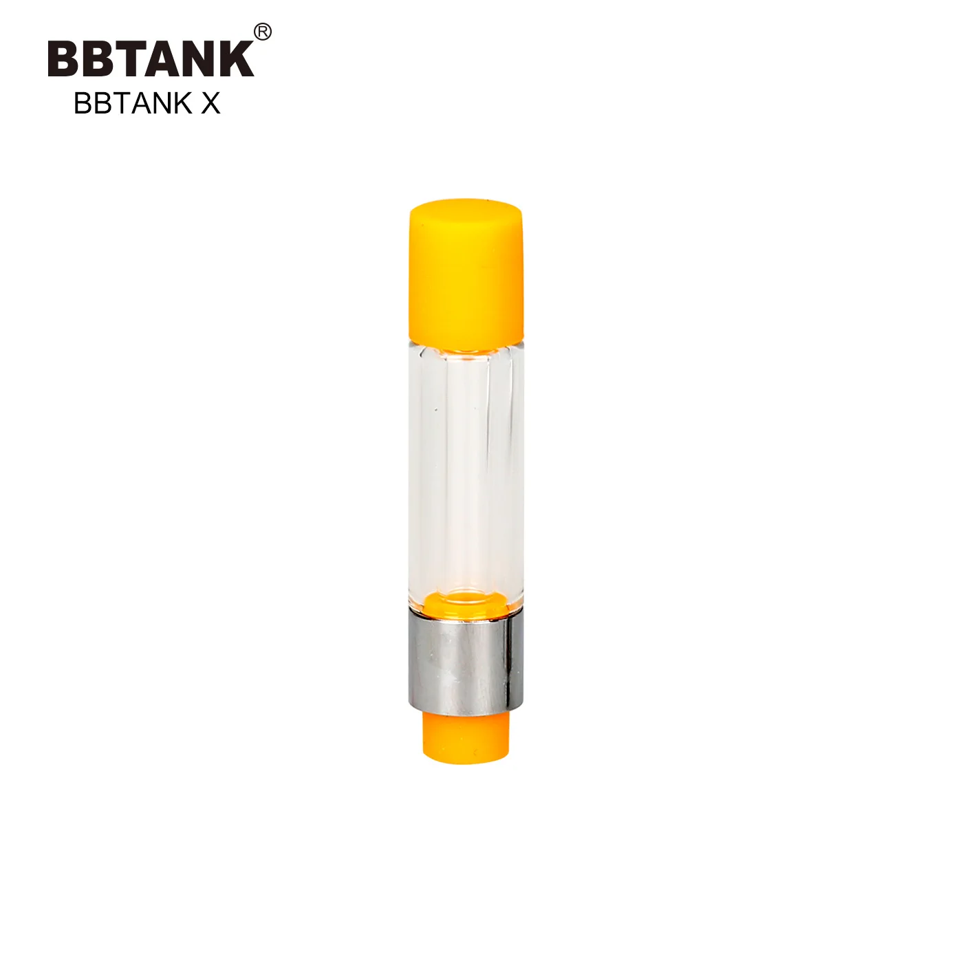 
New products bbtank x full glass tank ceramic coil vaporizer cbd oil cartridge 2.0mm 1.6mm intake holes for thick oil 