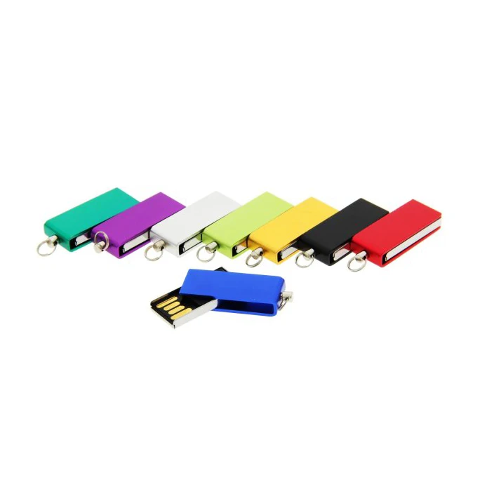 Factory OEM logo 32gb usb flash drive mini metal swivel pendrive custom memory stick flash disk 2GB 4GB 8GB 16GB USB flash drive