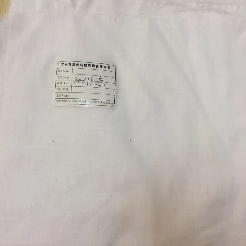 Factory direct flax linen blend woven greige fabric for cloth