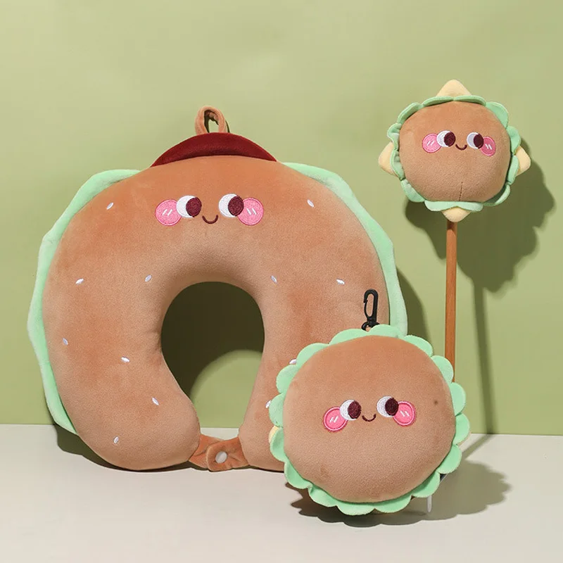 Оптовая продажа U-образная подушка для шеи из полипропилена хлопчатобумажная декоративная