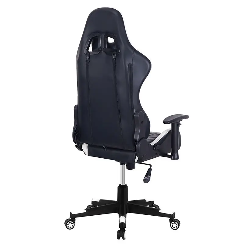 High Quality Black White Adjustable Gaming Chair Swivel Racing PU Leather Victory Gamer Chaise Chair