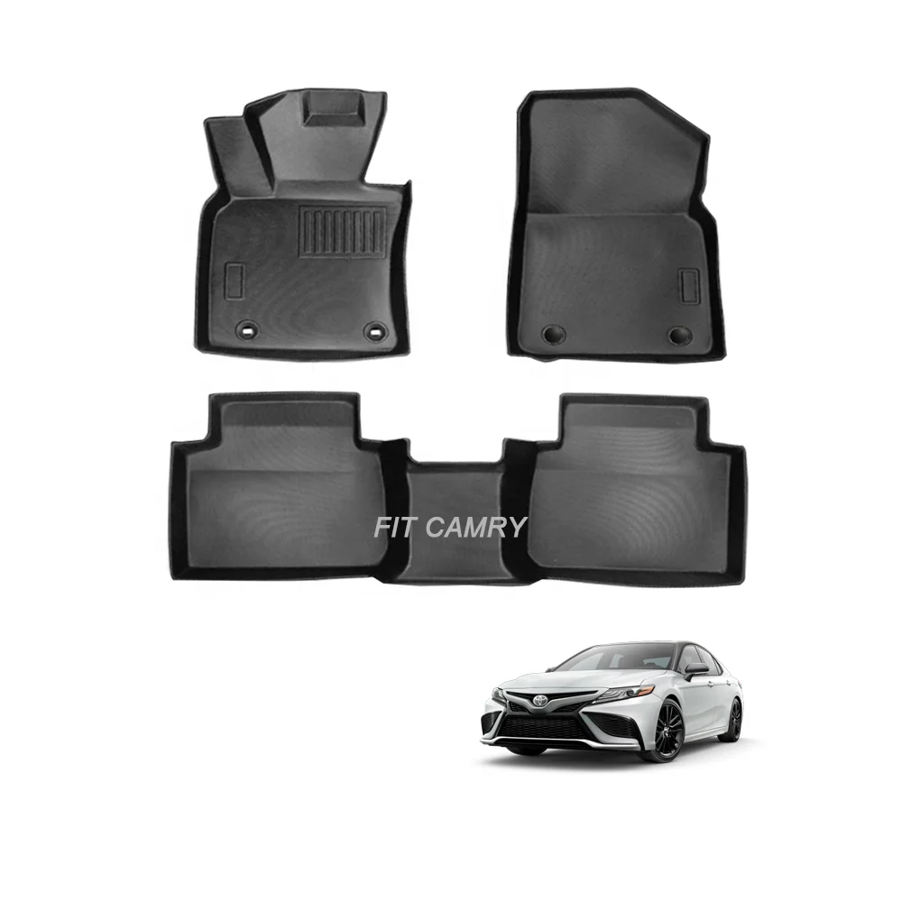 TPE всепогодные водонепроницаемые сверхпрочные 3D коврики для автомобиля Toyota Camry 2018-2023