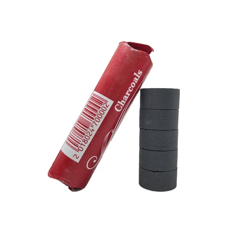 YKS 22mm Greece bakhoor charcoal incense coal shisha bamboo charcoal