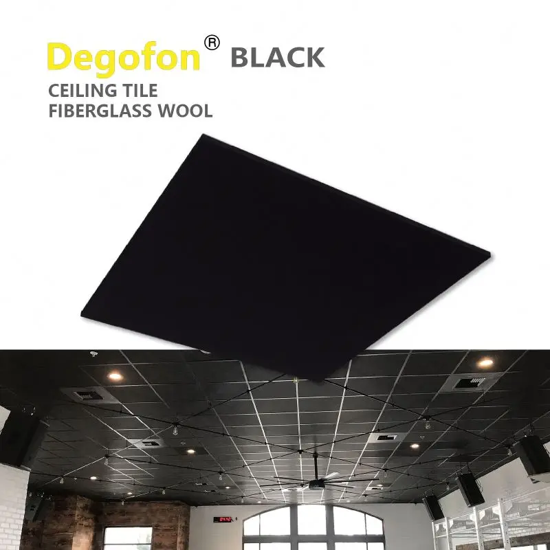 Ceiling Board 600x600x15mm Thickness Acoustic Ceiling Tile Use in Hospitals Sound-absorbing Mineral Fiber Graphic Design Square