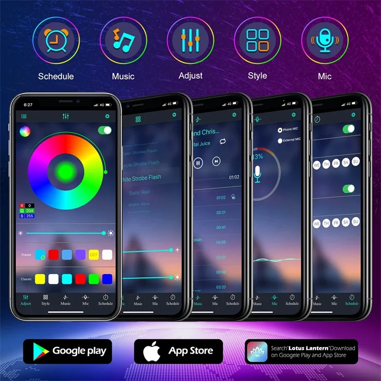 Addressable smart 5V 12V WS2811 WS2812 WS2812B WS2815B LED strip lights dream fullcolor running changing color led strip