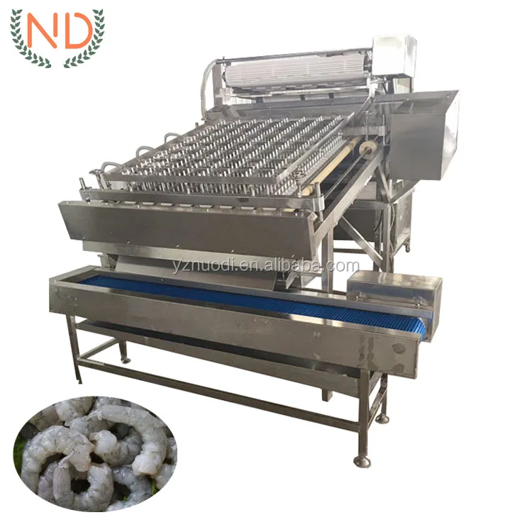 small compact shrimp peeling cleaning machine peeler shrimp head removing machine