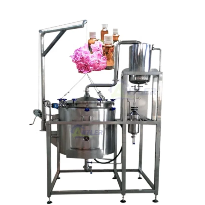 Manufacturer Sale 50L Herb Essential Oil Distiller Steam Distillation Machine