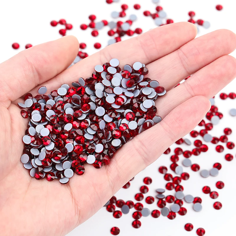 SS6 SS8 SS30 4A+ Normal Faceted Crystal Round With Hot Fix Austria Back Hotfix Rhinestone In Bulk For Garment Accessories DIY