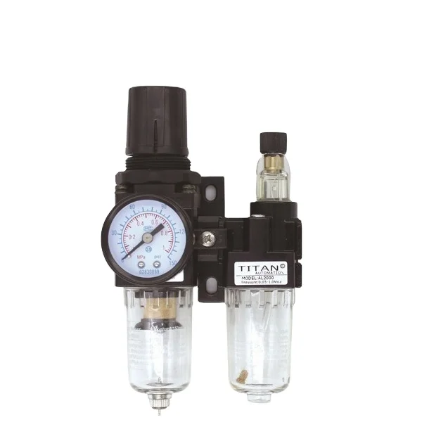 AC Series Aluminum Alloy Air Filter Regulator Lubricator Unit FRL Air Preparation Air Compressor Filter Regulator