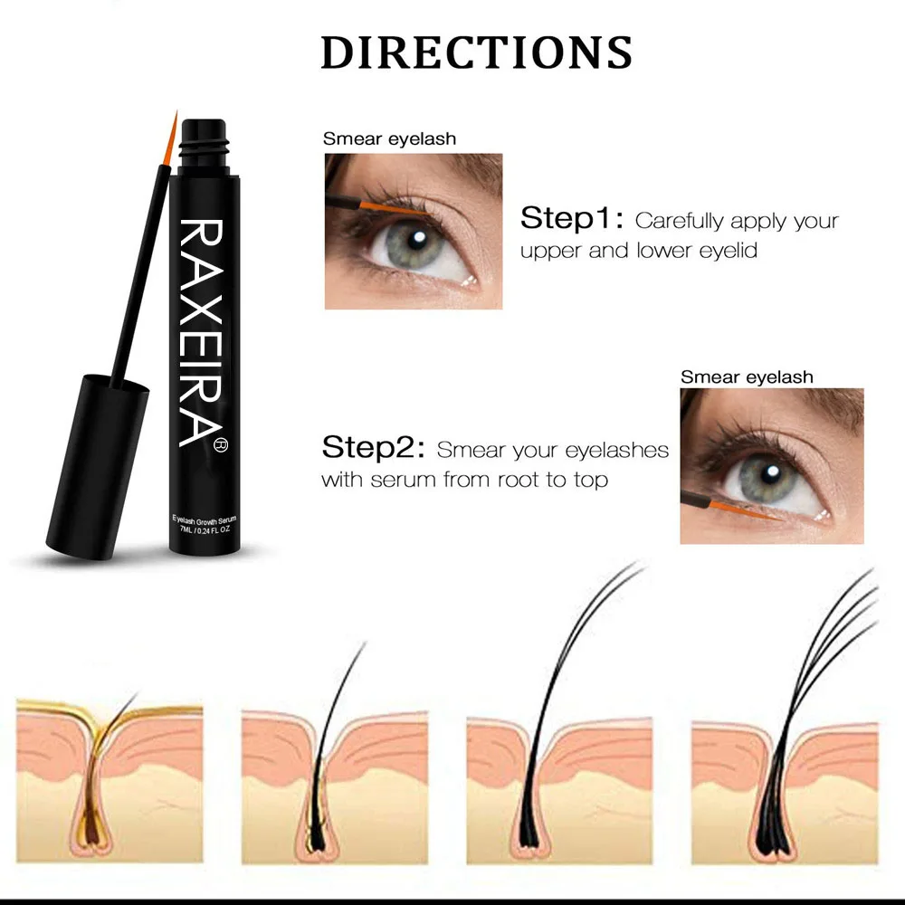 OEM Custom Organic Myristoyl Pentapeptide 17 Eyelash Growth Serum