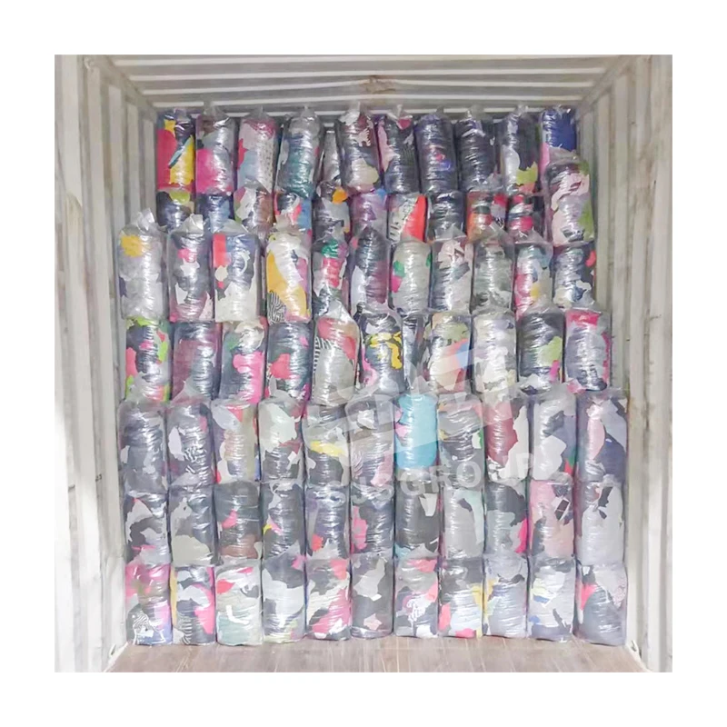 Wholesale 10KG 25KG Bales Dark Coloured T-shirt Rags 100% Cotton Painter Rags Textile Waste Recycled Cotton Cloth rags