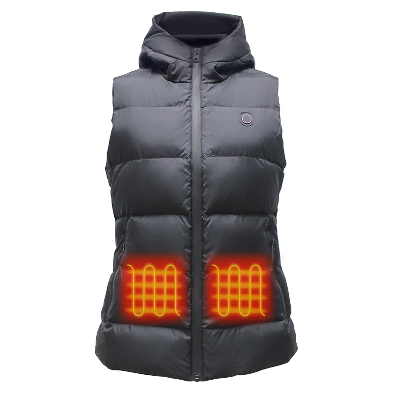 Suit Gel Lightweight  Down Cotton Waterproof Hooded Vest Battery Powered Motorcycle Small Size Heated Vest Women