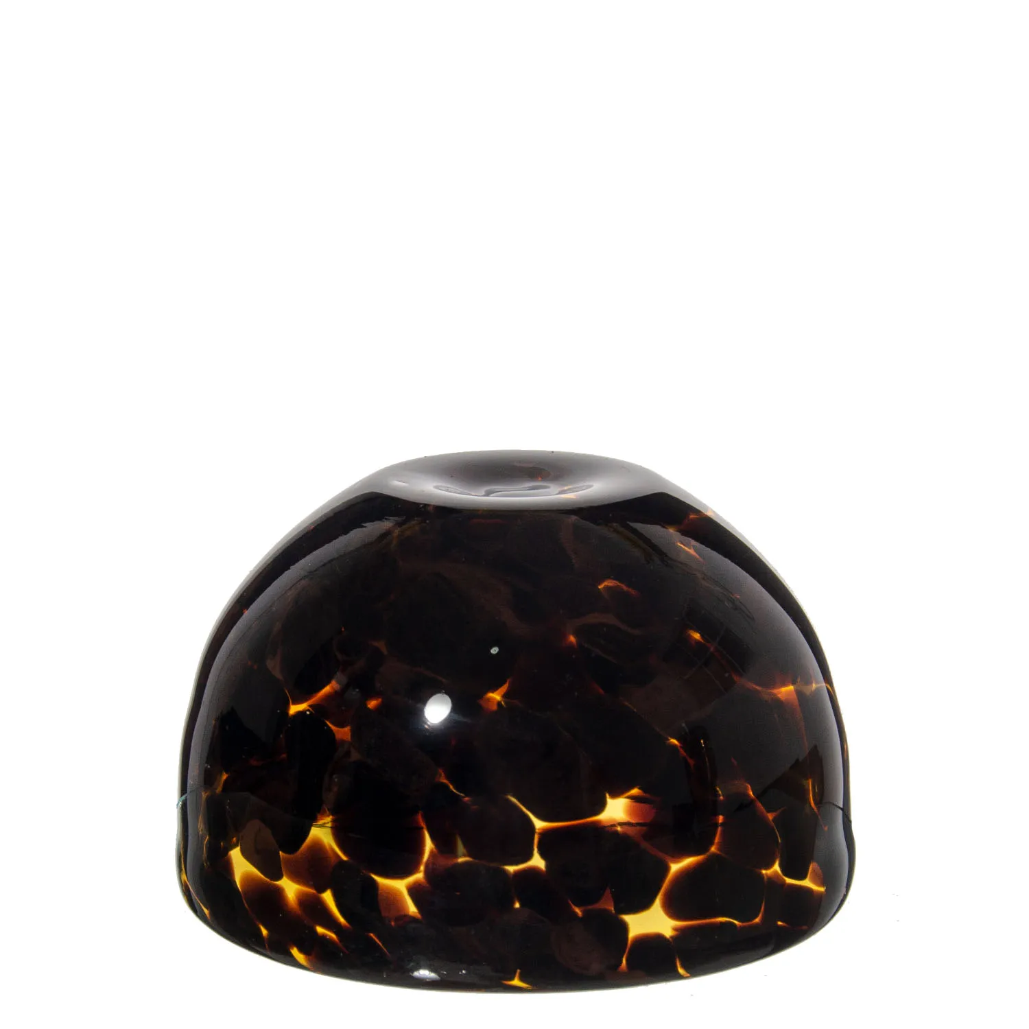 Samlife Artisan Handmade Serving Mixing Bowl Mexico Hand Blown Recycled Tortoise Shell Colored Mexican Glass Bowls