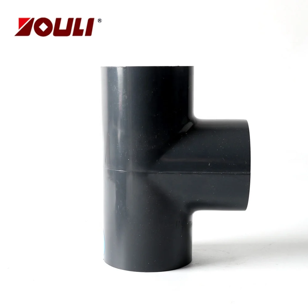 Plastic Equal Pipe Tee Fitting ASTM DIM Standard CORZAN CPVC/UPVC TEE