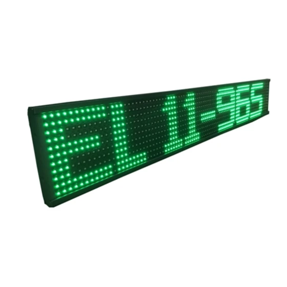 wireless double line LED running public transportation message displays