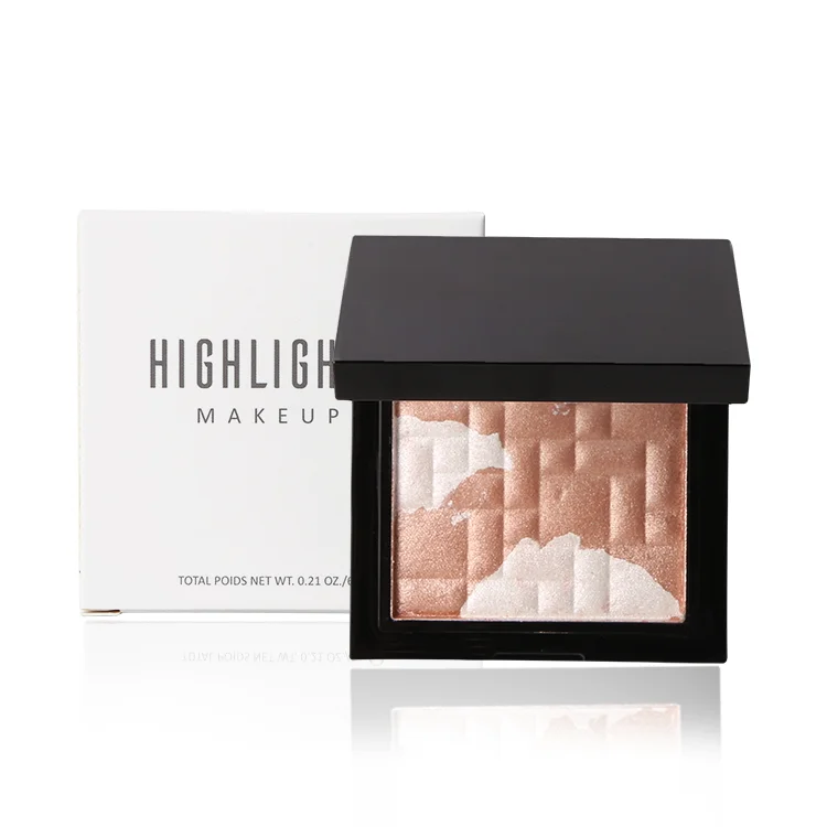 
RTS06 Wholesale Cosmetics Makeup Face Single Private Label Highlighter Makeup Palette High Quality Baked Highlighter Makeup 