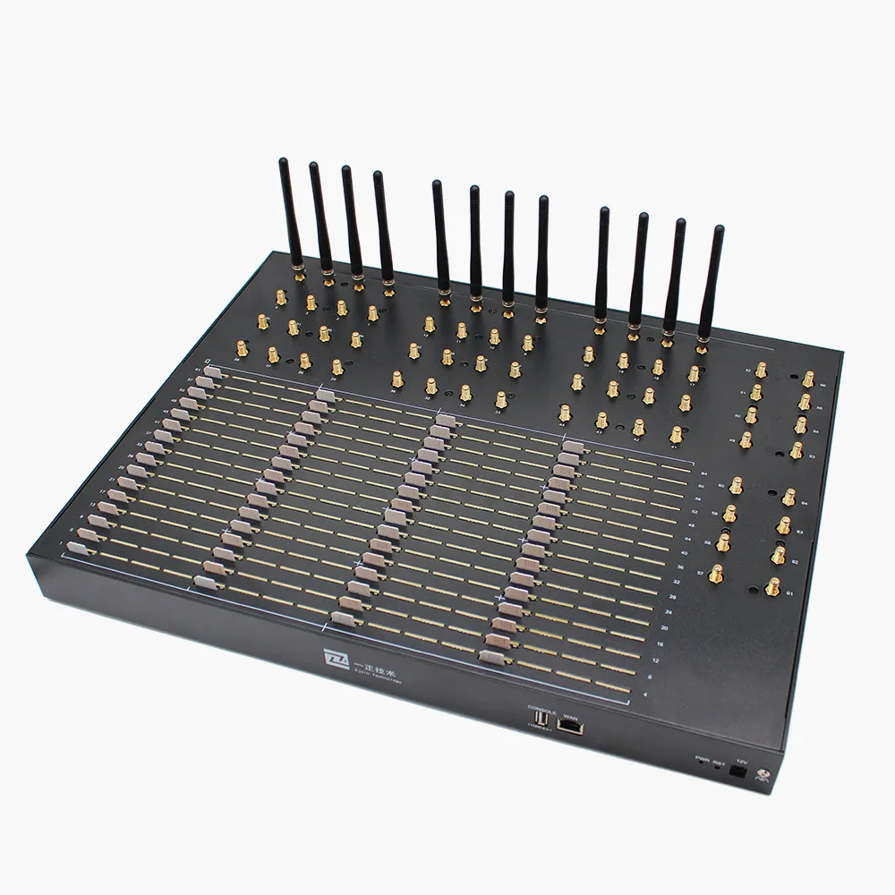 High Quality 64 Port Gsm 4g Mobile Gateway Modem 64 SIM Card Sip SMS Modem for Bulk Sending Message