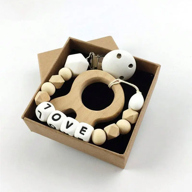 
BPA Free Letter Baby Teether Different Baby Chew Silicone Baby Bead 