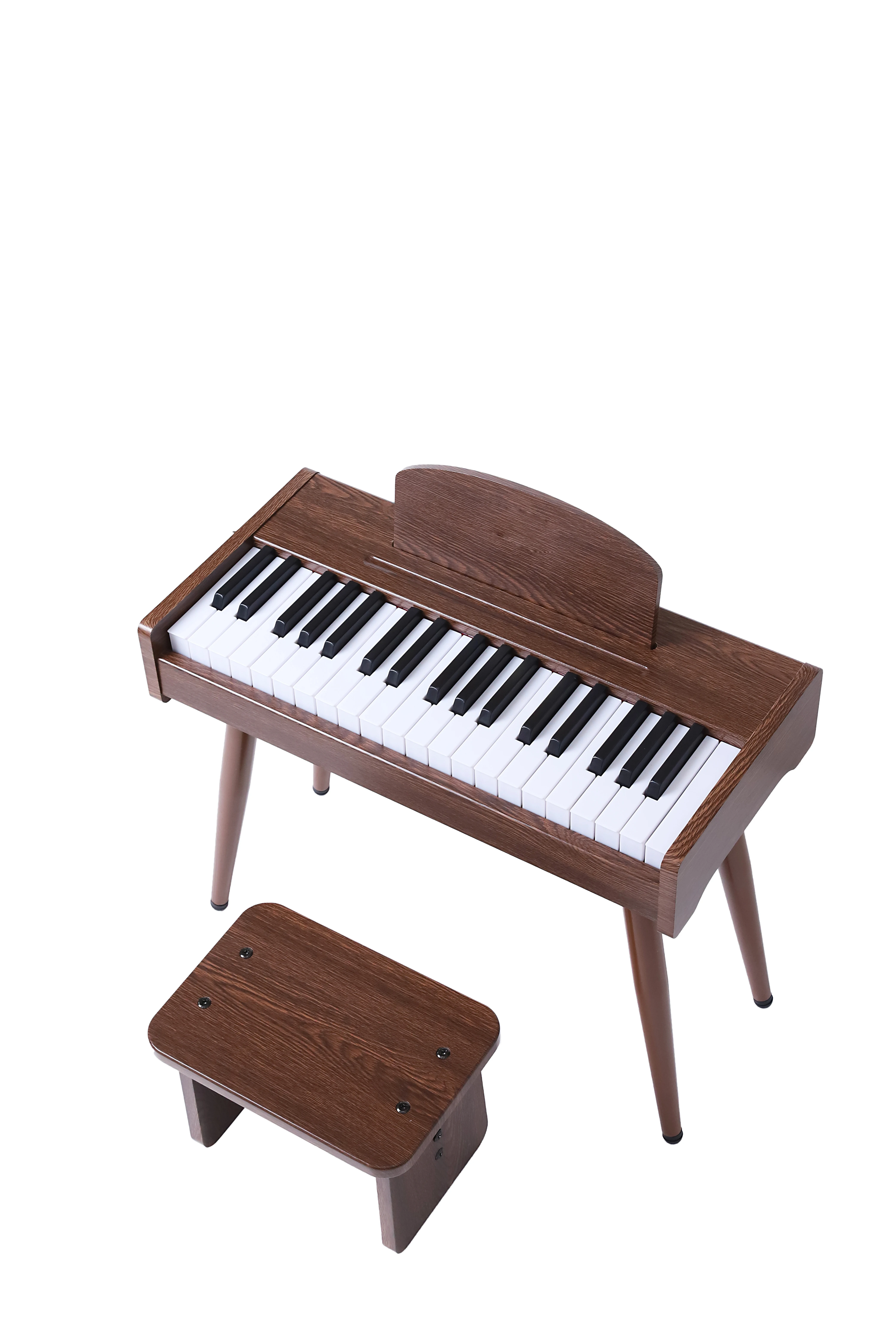New style Walnut 37 Keys Wooden Piano Design gift to Kids cute piano toy electronic organ