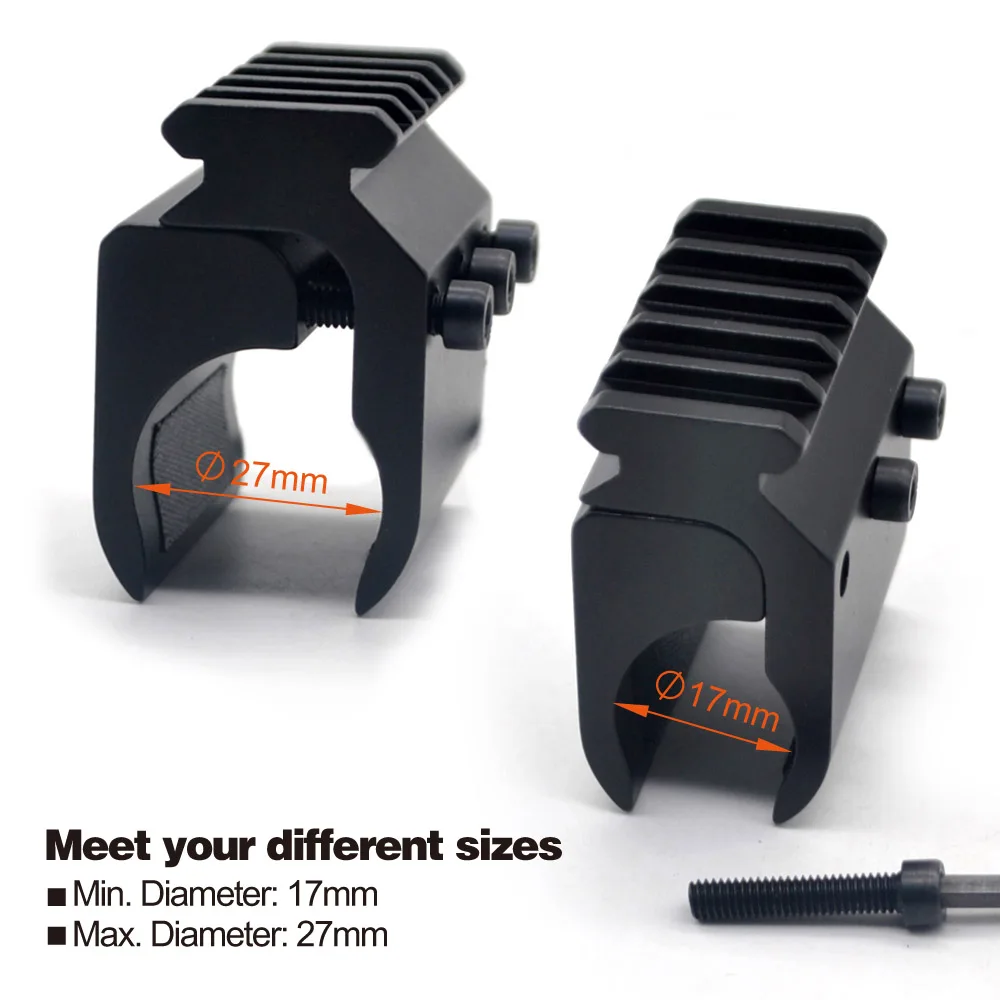 
Aplus 21mm Weaver Picatinny 5 slots Rail Base Riser Adapter Rifle Barrel Mount Scope Flashlight Converter Mounts 
