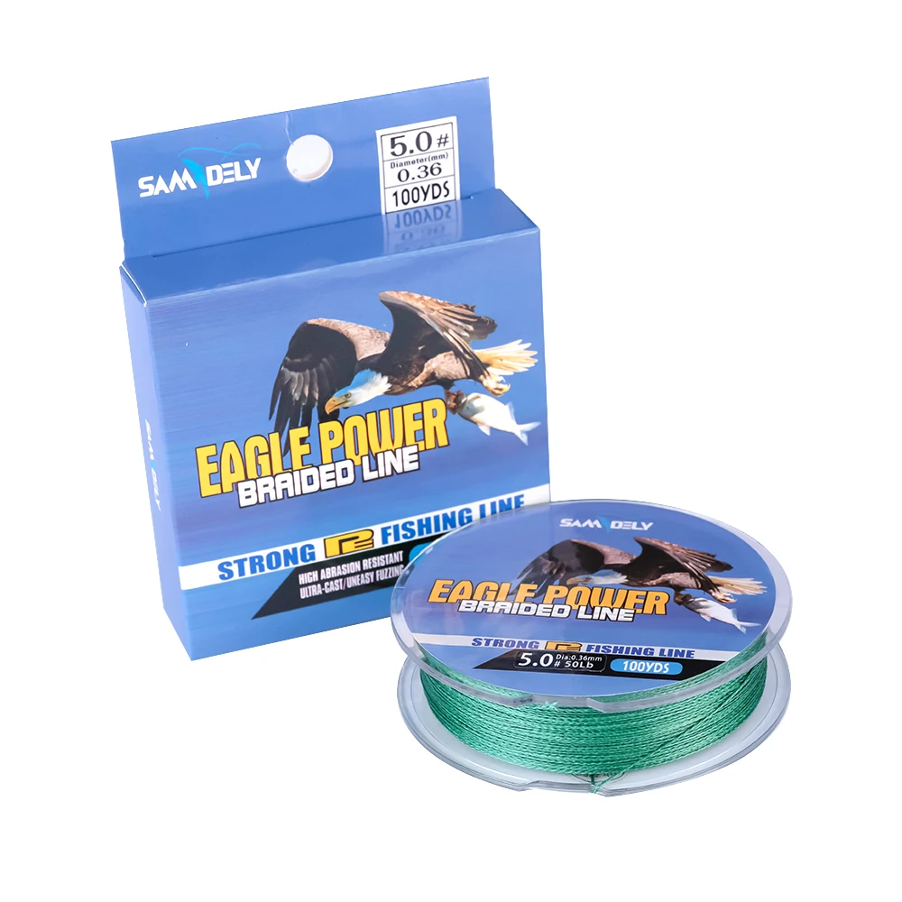100% UHMW PE Japan Quality X4 100M PE Braided Fishing Line for Seafishing Linhas De Pesca