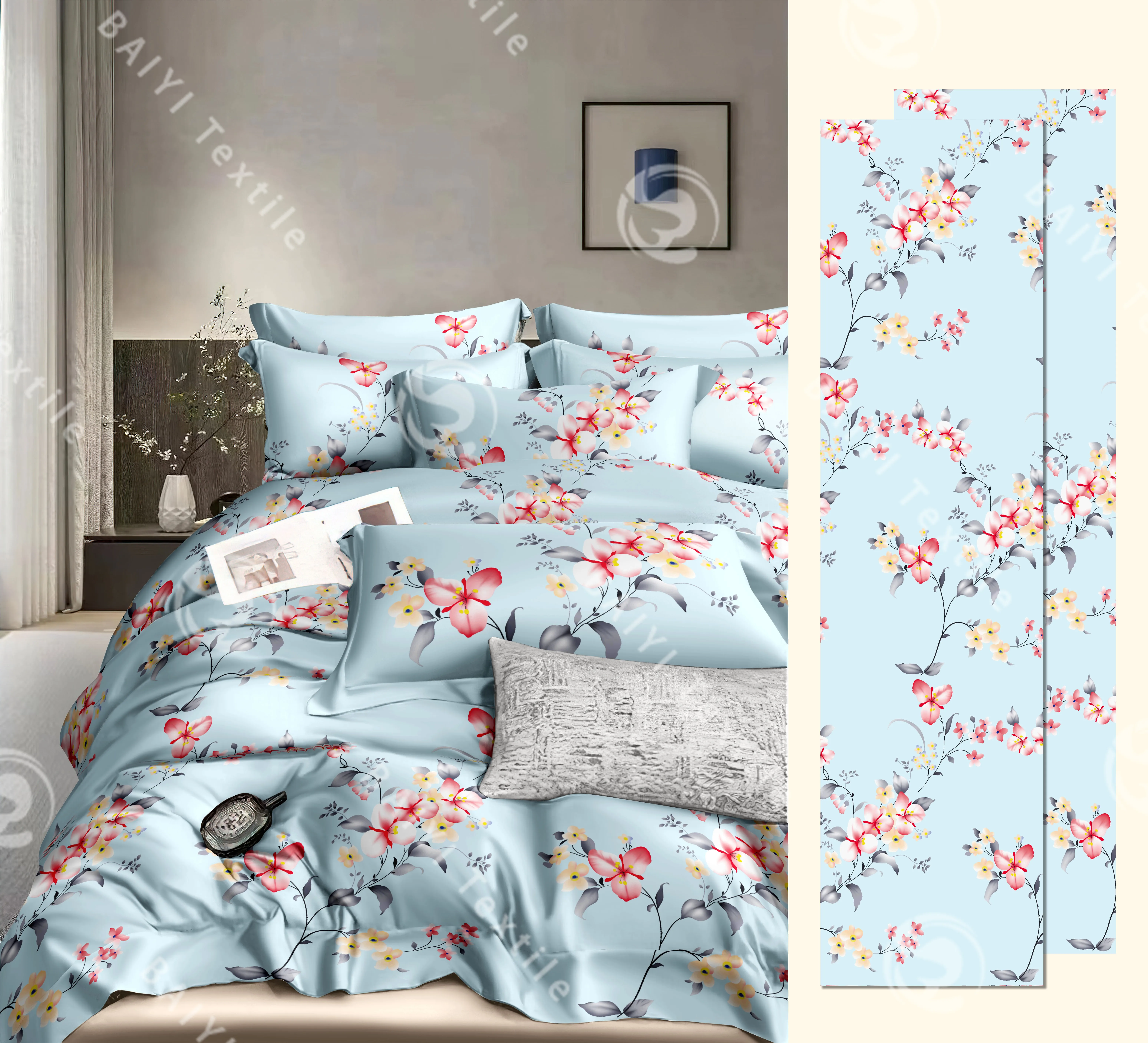 100% Cotton Baby Comforter Bedding Set Super King Size Plain Twill Style for Home Use for Kids Seasonal Use-Winter Spring Summer