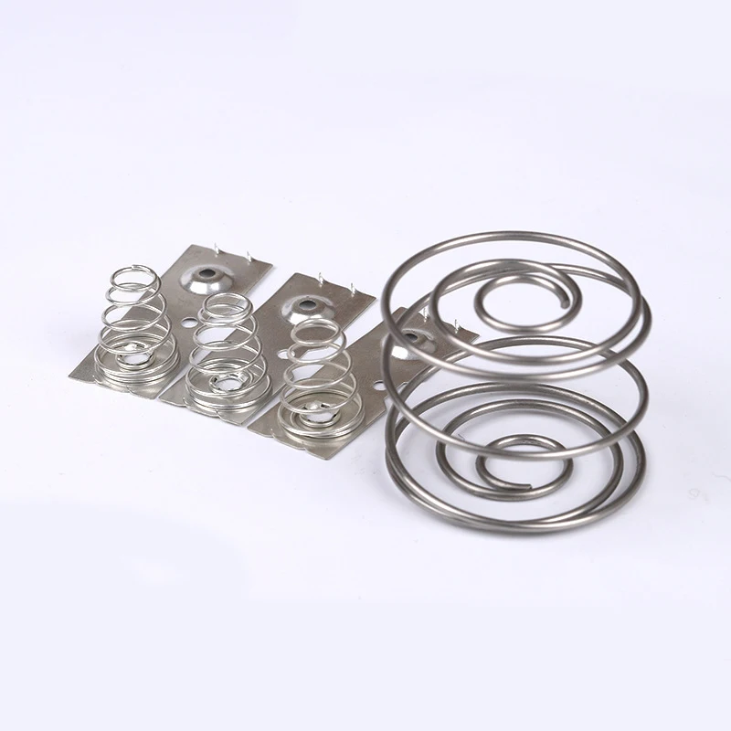 Factory wholesale battery plate spring plate stainless steel tube connecting U spring plate battery compression hardware spring
