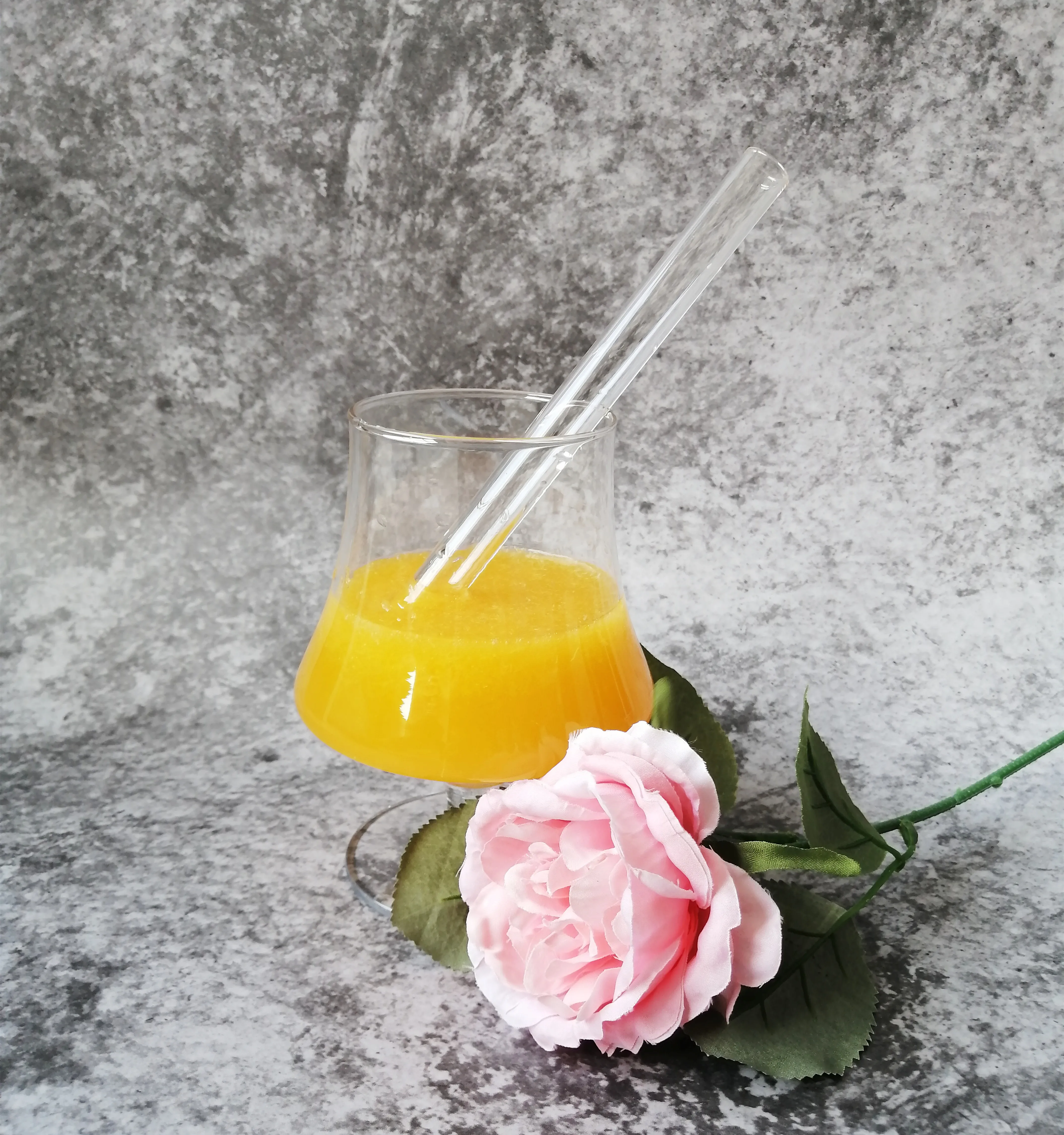 Amazon Hot Sell Borosilicate Straight Clear Glass Drinking Straws  14mm Boba Straw for Milk Tea