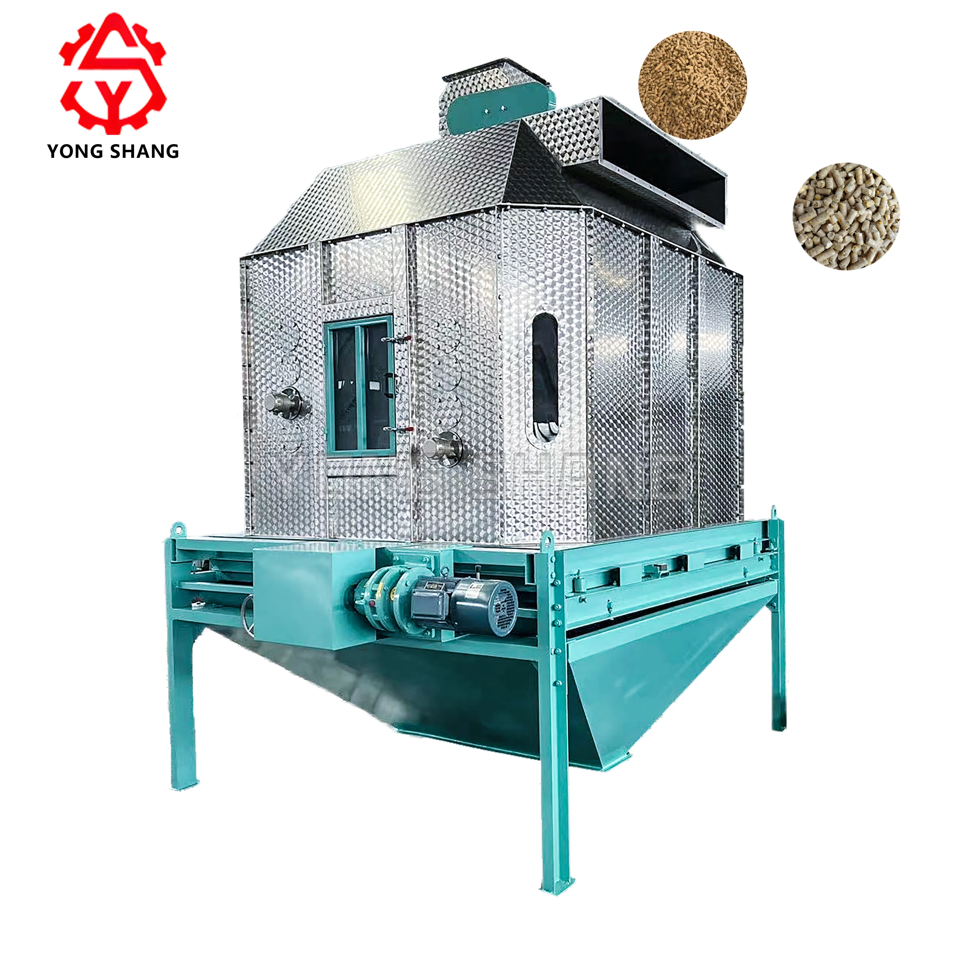 LY Yong Shang SKLN 1.5 Wood Pellets Cooler Machine Outlet / Pellet Feed Counterflow