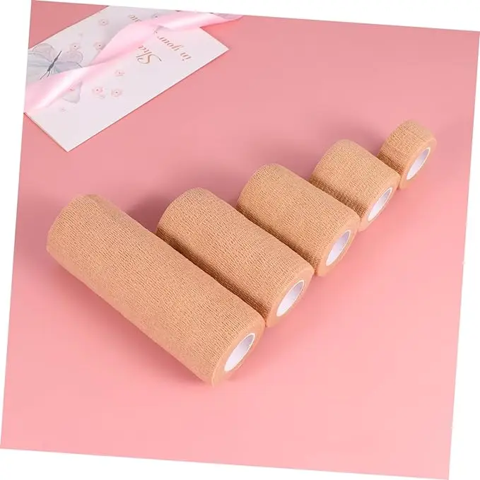 Bitter Taste Medical Cohesive Bandage Customization Colour Marks Veterinary Crepe Bandage for Cats Dogs
