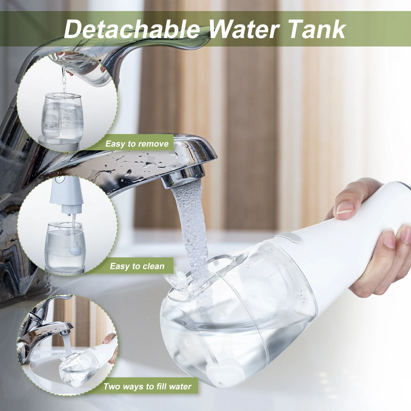  Dropshipping 2021 Portable Dental Irrigator Water Flosser Cordless Oral Rechargeable Supplies For