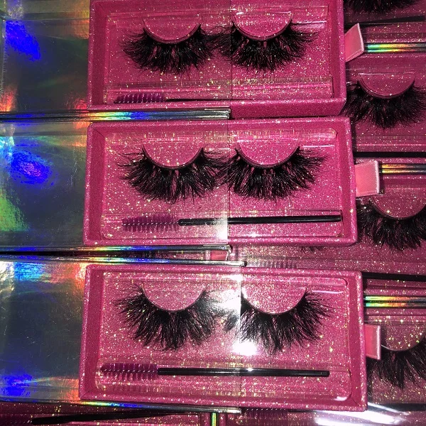 New Arrival Private Label Mink Eyelash Siberian Real 3D Mink Strip Eyelashes Vendor With Custom Packaging Box