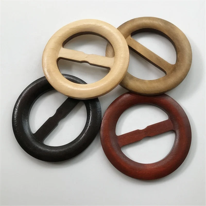 natural round woodenladies belt buckles women belt buckles