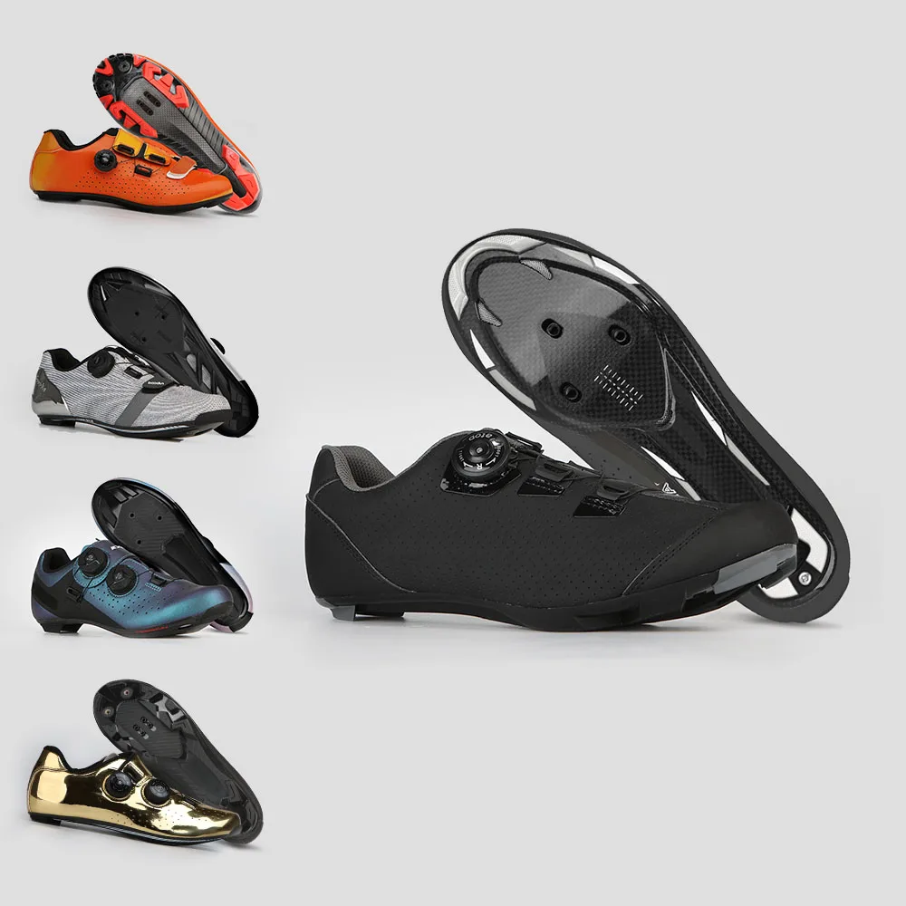 Customize Cycling Shoes Indoor Road Bike Shoes Riding Shoes for Male Female Look Delta Cleats Clip Pedal