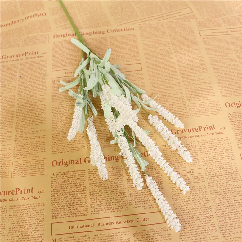 12 heads Artificial Foam Lavender Flower for Summer Spring Decorations, Realistic Fake Lavender Bouquet