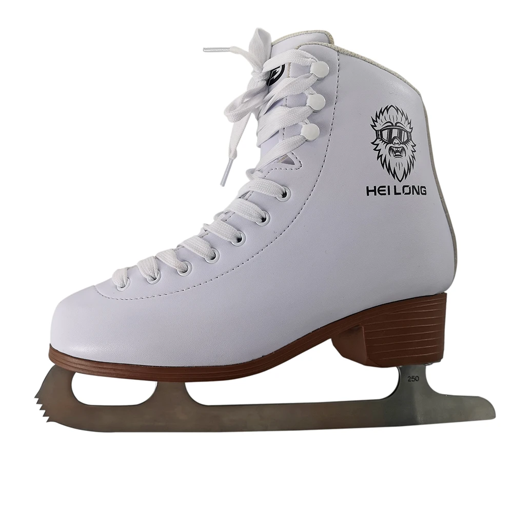
Customized Synthetic Ice Skating Rental Ice Figure Skates Beginner White Figure Ice Skate 