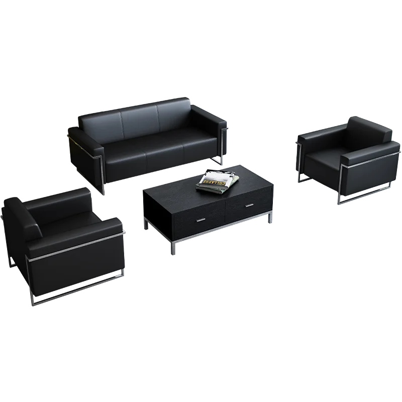 Офисная мебель коммерческий набор диванов для приема роскошные кожаные диваны модульный секционный диван ожидающий гостиной офисный