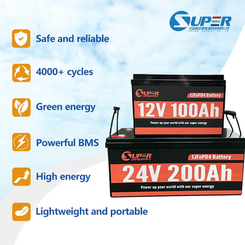 Хит продаж аккумулятор 24 В 12 48 51 2 50Ah 100Ah 200Ah 300Ah 400Ah литиевая батарея LifePo4 с BMS