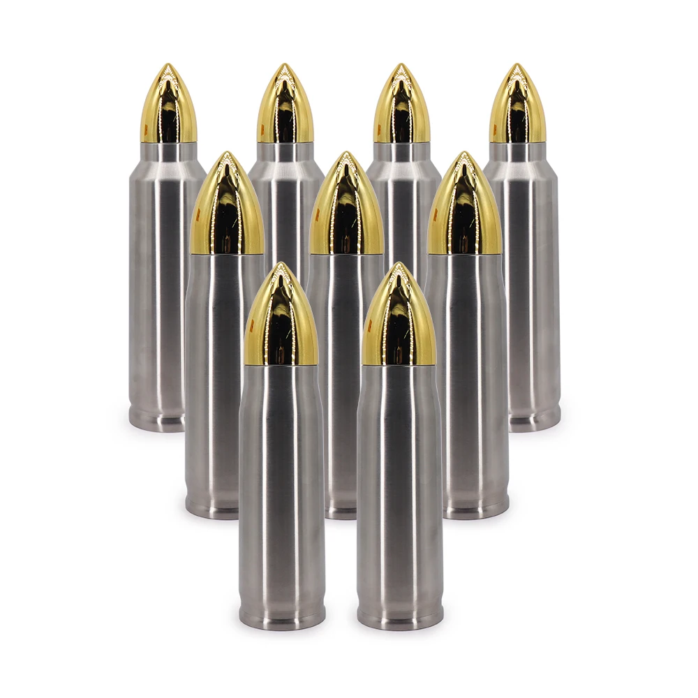 free sample wholesale 500ml 1000ml silver double wall bullet tumbler stainless steel vacuum bullet thermos cup